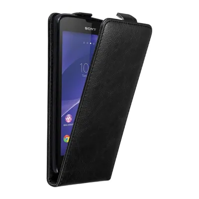 Produktbild von Cadorabo Hülle für Sony Xperia T3 Schutz Hülle in Schwarz Flip Etui Handyhülle Case Cover