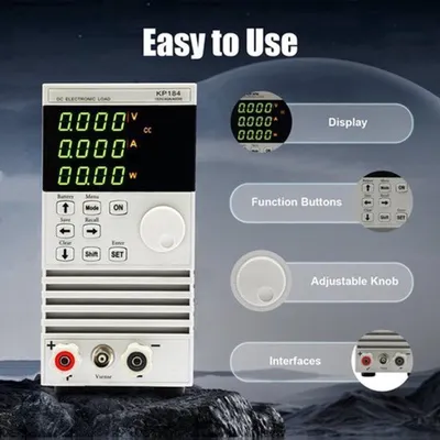 Produktbild von Batterietester – Elektronisch – 400 W, 40 A Kapazität – DC-Belastungsmessgerät – Multimeter