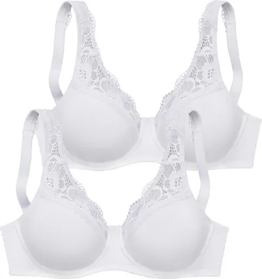 Produktbild von PETITE FLEUR Minimizer-BH 2x weiß Größe 75 Cup F