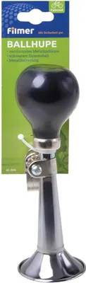 Immagine prodotto di Filmer 41.006 Tromba per bambini / tromba a sfera per bicicletta cromata - argento