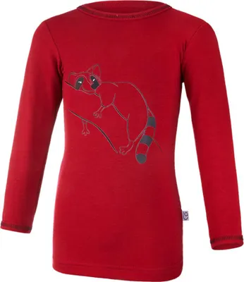 Produktbild von T-Shirt Motiv Langarm Outlast® - Scharlachrot