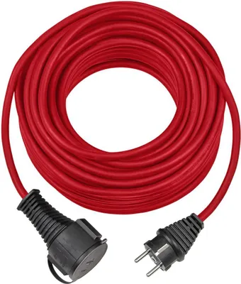 Produktbild von Verlngerungskabel H05RR-F 3G1,5 Kabel-L.10m Gummi rot IP44