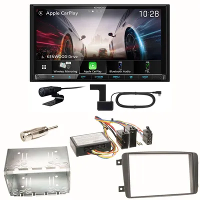 Produktbild von Kenwood DMX8021DABS CarPlay Einbauset für Mercedes C-Klasse W203 CLK W208 W209
