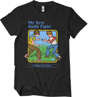 Produktbild von My First Knife Fight T-Shirt - Medium - Black
