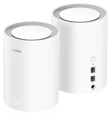Produktbild von Cudy AX1800, Weiß, Intern, Mesh-System, Mit kugelförmiger Richtcharakteristik, Dual-Band (2,4 GHz/5 GHz), Wi-Fi 6 (802.11ax)