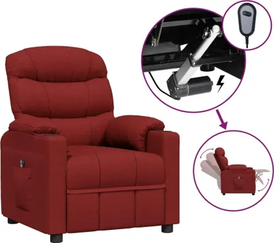 Obrázek produktu pro vidaXL Relaxační křeslo Electric Vínově červená látka