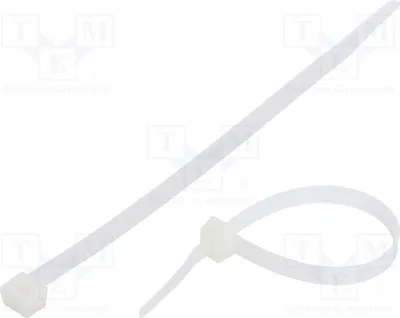 Zdjęcie produktu dla 100 sztuk, opaski kablowe 533N, szerokość: 7,6 mm, długość: 200 mm, oznaczenie: FIX-S-7.6X200S/N