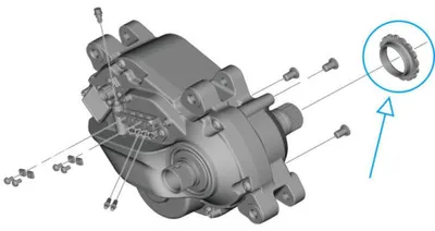 Produktbild von SHIMANO Verschlussring für E-BIKE SYSTEMS Antriebseinheit DU-EP801, DU-EP600 ....