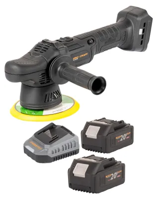 Zdjęcie produktu dla Polerka akumulatorowa Procraft PM20bb 20 V 150 mm + 2x akumulator 4,0 Ah + ładowarka