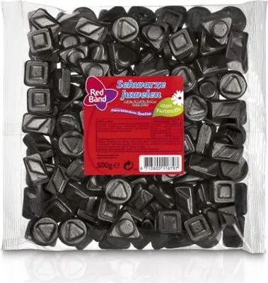 Produktbild von Red Band Lakritze Schwarze Juwelen 500g