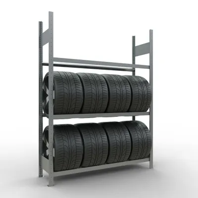 Zdjęcie produktu dla Stojak na opony GR ocynkowany 3 LE2000x1500x400 mm