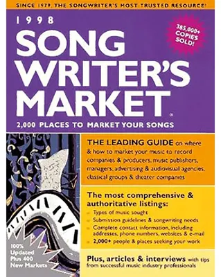 Immagine prodotto di Songwriter's Market 1998: 2,000 Places to Market Your Songs