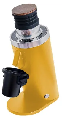 Produktbild von ROASTLY DF64 Kaffeemühle Gen 2 II V2.5, Berühmtes White Label, Elektrische Einzeldosis-Kaffeemühle, Nahezu Retentionsfrei (Gelb)