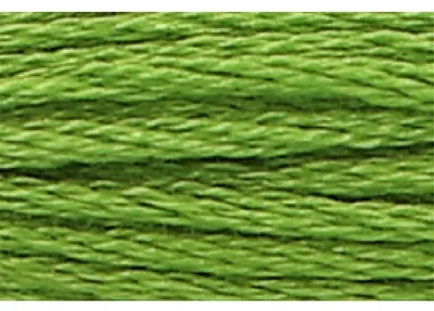 Image de Fil à tricoter Anchor Sticktwist, 8 mètres, couleur vert vif, composition : coton, numéro de couleur 256, 6 brins