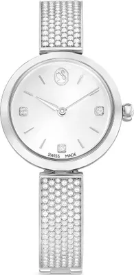 Image de Swarovski Illumina Uhr, Schweizer Produktion, Metallarmband, Silberfarben, Edelstahl ILLUMINA:MB SIL//STS 5671205