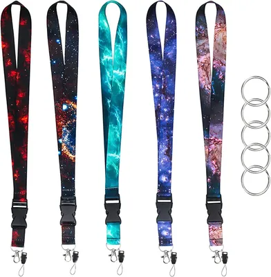 Produktbild von 5 Schlüsselband Lanyard Mit Schlüsselring Für Ausweis Handy