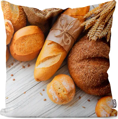 Produktbild von VOID Brot Frühstück Küche Kissenbezug Kissenhülle Sofakissen Kissen Deko Outdoor-Kissen Dekokissen
