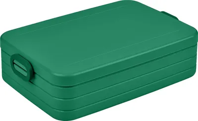 Obrázok produktu pre Lunchbox Take a Break Large - Obedový box na cestu - na 4 sendviče alebo 8 sendvičov - Box na prípravu jedla - Box na potraviny s priehradkami - Možno umývať v umývačke riadu - 1500 ml - Živo zelená