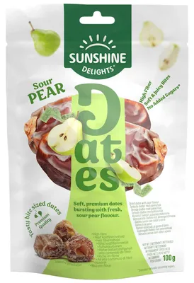 Produktbild von Sunshine Delights Dates Sour Pear 100g