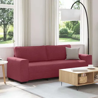 Produktbild von Möbel 3-Sitzer-Sofa Weinrot 220x77x82 cm Stoff - Klassische Sofas CC4888