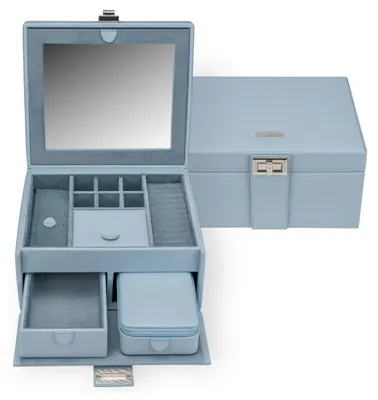 Produktbild von Windrose Marvella - Schmuckkoffer mit Reiseetui 21.5 cm (sky)