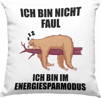 Produktbild von Trendation - Lustige Faultier Sprüche Deko-Kissen mit Füllung 40x40 Mitarbeiter Geschenk Arbeitskollege Kollege Kollegin Abschiedsgeschenk (Rosa)