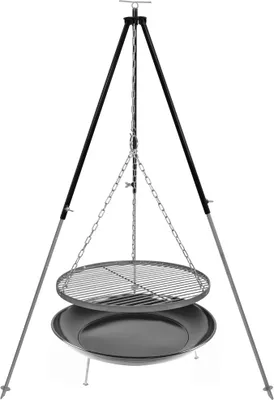 Produktbild von Schwenkgrill 50 cm mit 180 cm Dreibeingestell und Feuerstelle