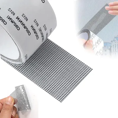 Imagen del producto de Cinta de reparación para mosquiteras, autoadhesiva, de 5 cm x 10 metros, para ventanas y toldos