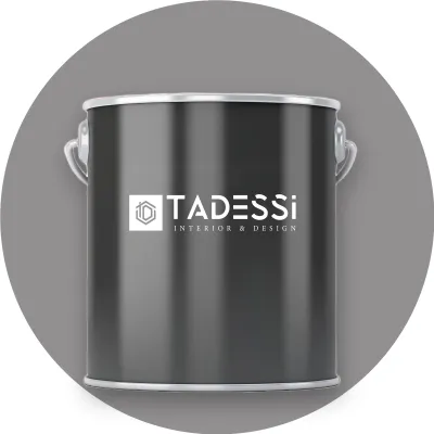 Produktbild von TADESSI Wandfarbe Grau - Dunkelgrau - abwaschbare Innenfarbe matt - Dispersionsfarbe - Geruchsarm und Lösemittelfrei - 1 Liter Gebinde