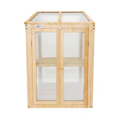 Produktbild von Lendo Online Gewächshaus 60x49x97,5 cm Kiefernholz PC Natural