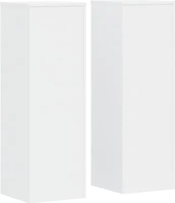 Immagine prodotto di vidaXL Supporto per piante 2 pz. Bianco 33x33x100 cm Materiale a base di legno