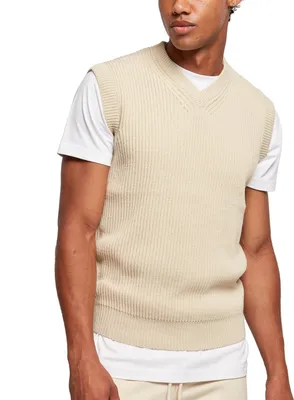 Produktbild von Urban Classics - Rippenstrick Pullunder softseagrass - S