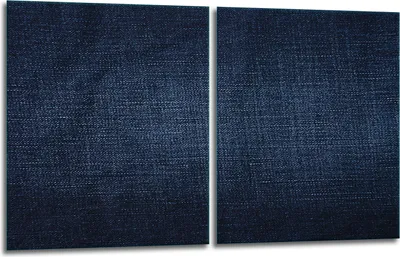 Obrázok produktu pre Krycie dosky na sporák 2x40x52 sklokeramická varná doska 2-dielny sklenený splashback modrý