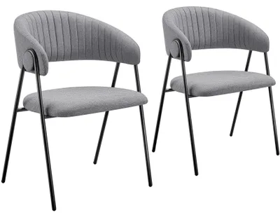 Produktbild von tectake® Armlehnstuhl Bedano Webstoff, gepolstert 60 x 58 x 85 cm