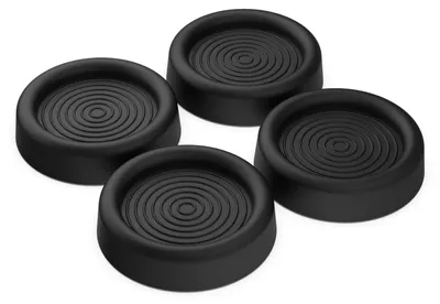 Zdjęcie produktu dla Meliconi 656167, Podkładka antywibracyjna, Uniwersalne, Guma, Czarny, 4 szt., 46 mm