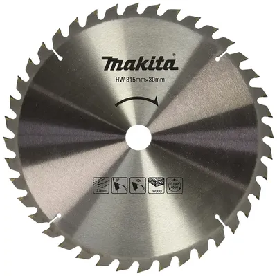 Image de Lame carbure ''Standard'' MAKITA JM27170005 pour bois, pour scie sur table 2712, 315x30x40 Dents