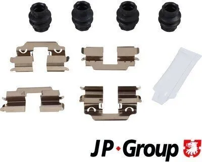 Produktbild von JP GROUP 1364004710 Zubehörsatz Scheibenbremsbelag Hinten passend für MERCEDES-BENZ B-Klasse (W246, W242) A-Klasse (W176) CLA Coupe (C117) GLA (X156)