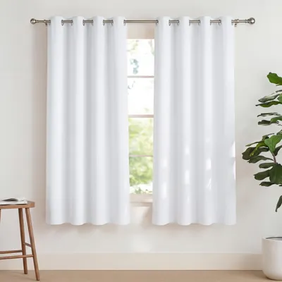 Productafbeelding van Verduisterende gordijnen, wit, set van 2, hoogte 175 cm, breedte 140 cm