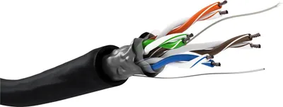 Zdjęcie produktu dla Goobay 57295, 100 m, Cat5e, F/UTP (FTP), Czarny