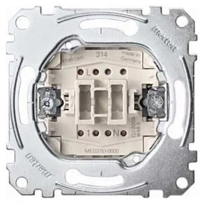 Image de Merten Bouton-poussoir à encastrer 1NO 1-pôle 10A MEG3151-0000