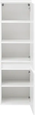 Produktbild von Midischrank Badschrank Seitenschrank "Kopenhagen I" Weiß, Matt Weiß