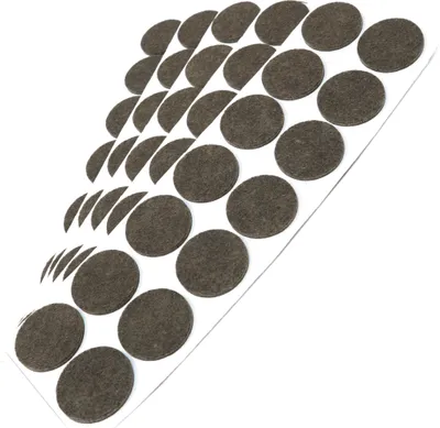 Produktbild von Adsamm® | 70 x selbstklebende Filzgleiter / Braun / Ø 32 mm / rund / Möbelgleiter aus Filz mit 3.5 mm Stärke