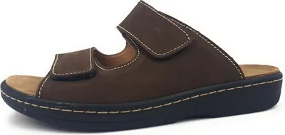 Image de Belvida : Chaussures pour hommes, chaussons, sandales, couleur marron, style décontracté