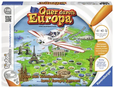 Produktbild von Ravensburger 00579 - tiptoi: Quer durch Europa [ohne Stift]