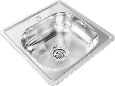 Produktbild von MIDORI® Edelstahl Spüle Küchenspüle Einbauspüle Spülbecken 48x48cm