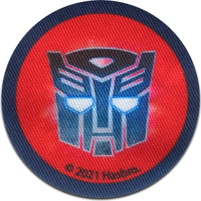 Produktbild von Hasbro © Transformers Button - Aufnäher, Bügelbild, Aufbügler, Applikationen, Patches, Größe: 5,5 x 5,5 cm