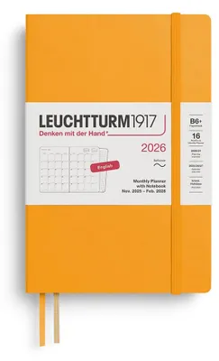 Produktbild von LEUCHTTURM1917 372792 Monatsplaner & Notizbuch Paperback (B6+) 2026, 16 Monate,