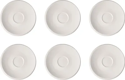 Produktbild von Villeroy & Boch NewMoon Untertasse D. 17cm 6er Set weiß Porzellan