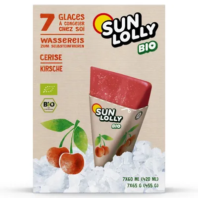 Produktbild von Sun Lolly Wassereis zum Selbsteinfrieren Kirschgeschmack 7er
