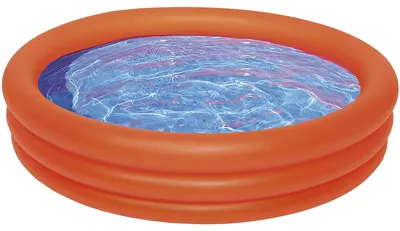 Obrázok produktu pre Wehncke nafukovací bazén 100x24cm Nafukovací bazén pre deti 1-6 rokov letný bazén oranžový